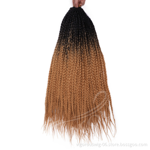 vigorous Cheap Price Wholesale 18 Inch Afro Twist Kinky Braiding Crochet Hair Bulk Synthetic Box Braid Hair